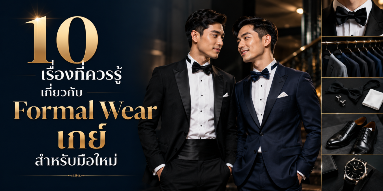 10 เรื่องที่ควรรู้เกี่ยวกับ Formal Wear เกย์ สำหรับมือใหม่