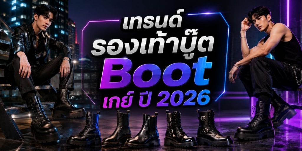 เทรนด์รองเท้าบู๊ต Boot เกย์ ปี 2026