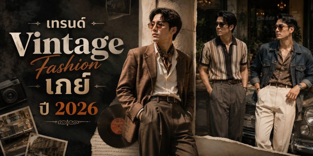 เทรนด์ Vintage Fashion เกย์ ปี 2026