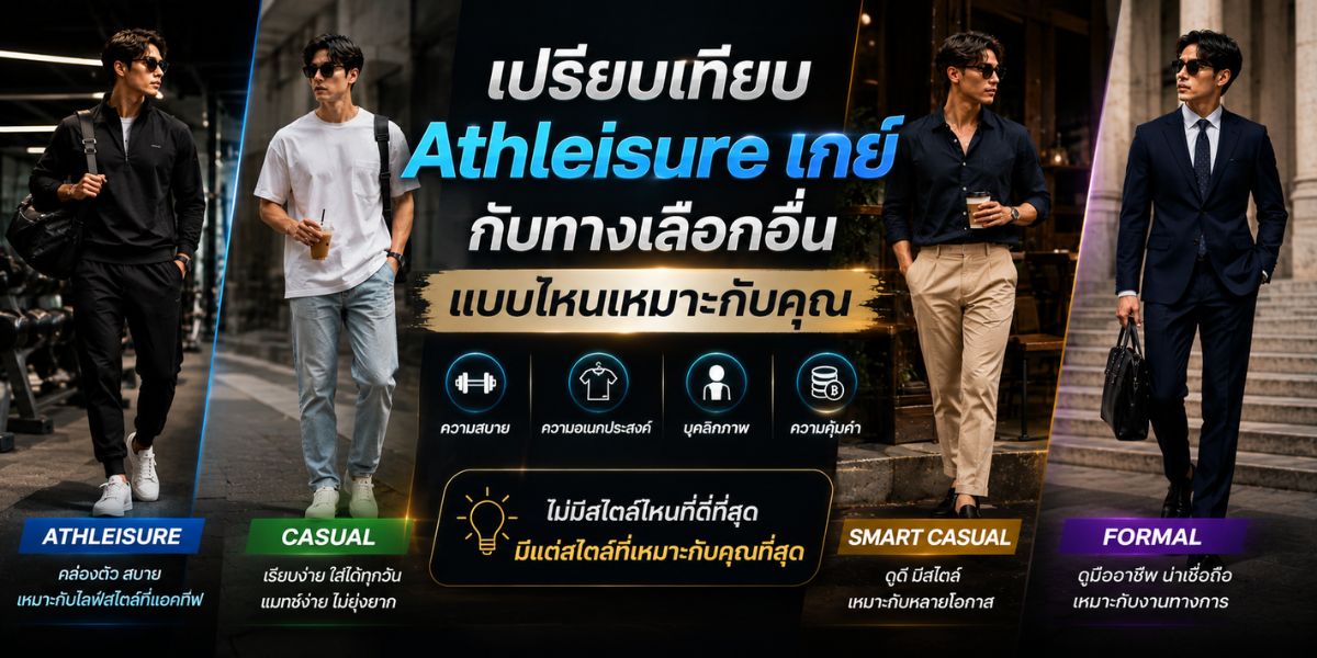เปรียบเทียบ Athleisure เกย์ กับทางเลือกอื่น แบบไหนเหมาะกับคุณ
