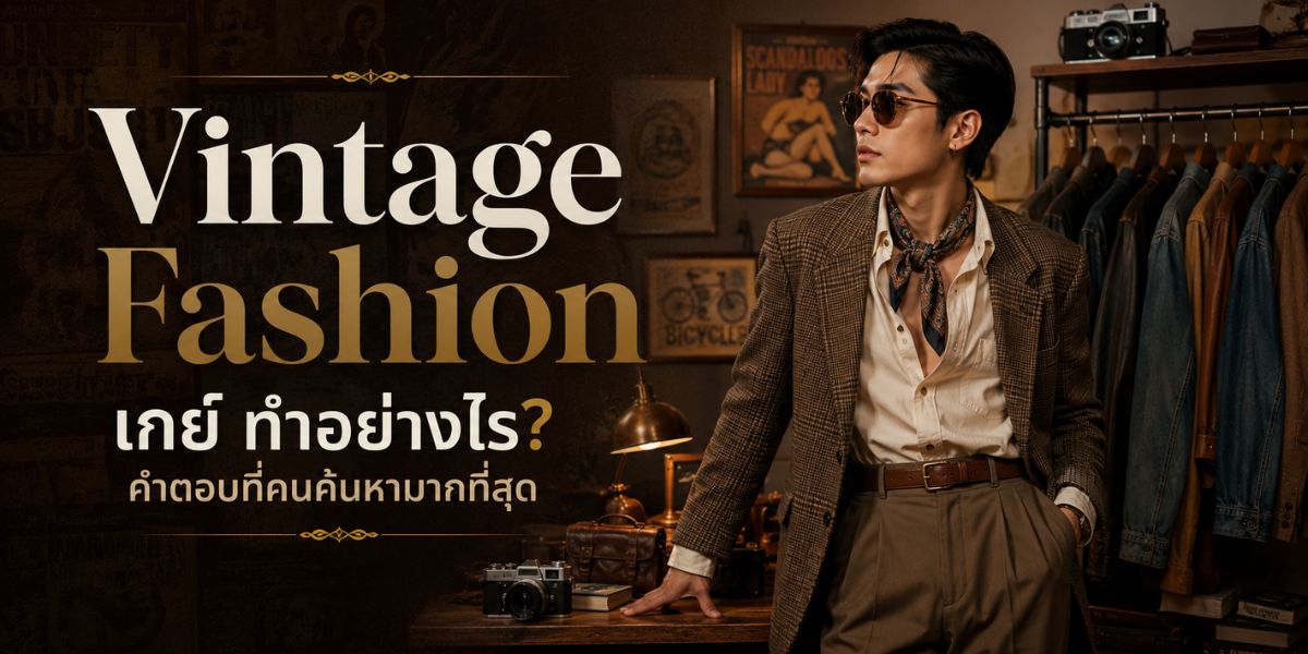 Vintage Fashion เกย์ ทำอย่างไร? คำตอบที่คนค้นหามากที่สุด