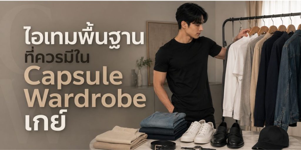 ไอเทมพื้นฐานที่ควรมีใน Capsule Wardrobe เกย์
