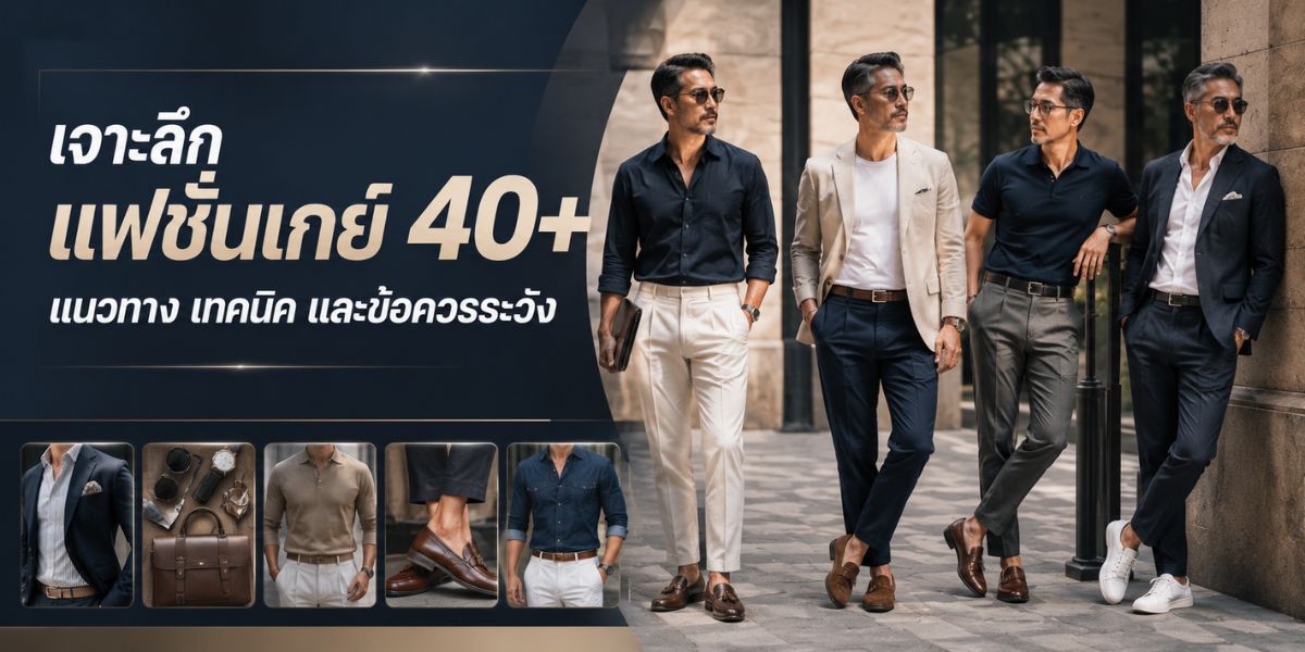 เจาะลึก แฟชั่นเกย์ 40+: แนวทาง เทคนิค และข้อควรระวัง