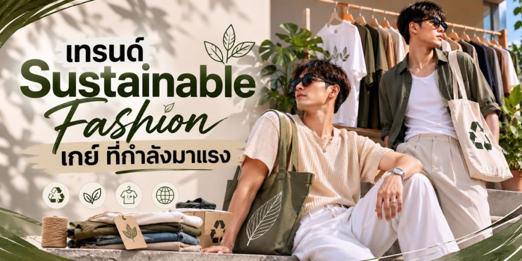 เทรนด์ Sustainable Fashion เกย์ ที่กำลังมาแรง