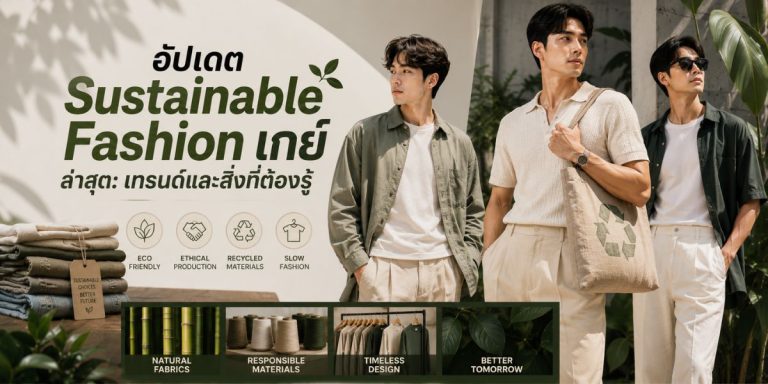 อัปเดต Sustainable Fashion เกย์ ล่าสุด: เทรนด์และสิ่งที่ต้องรู้