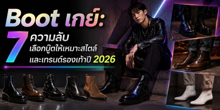 Boot เกย์: 7 ความลับเลือกบู๊ตให้เหมาะสไตล์ และเทรนด์รองเท้าปี 2026