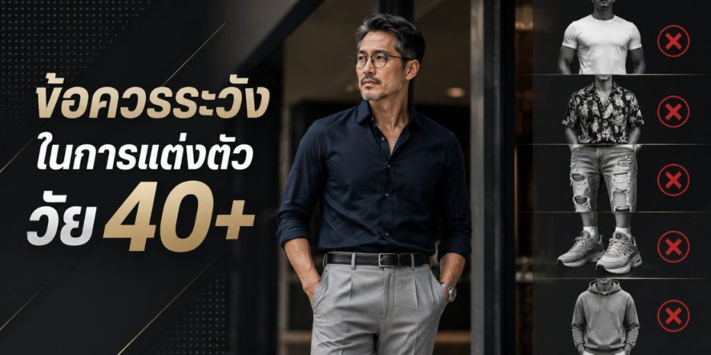 ข้อควรระวังในการแต่งตัววัย 40+