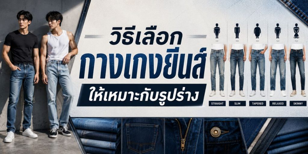 วิธีเลือกกางเกงยีนส์ให้เหมาะกับรูปร่าง