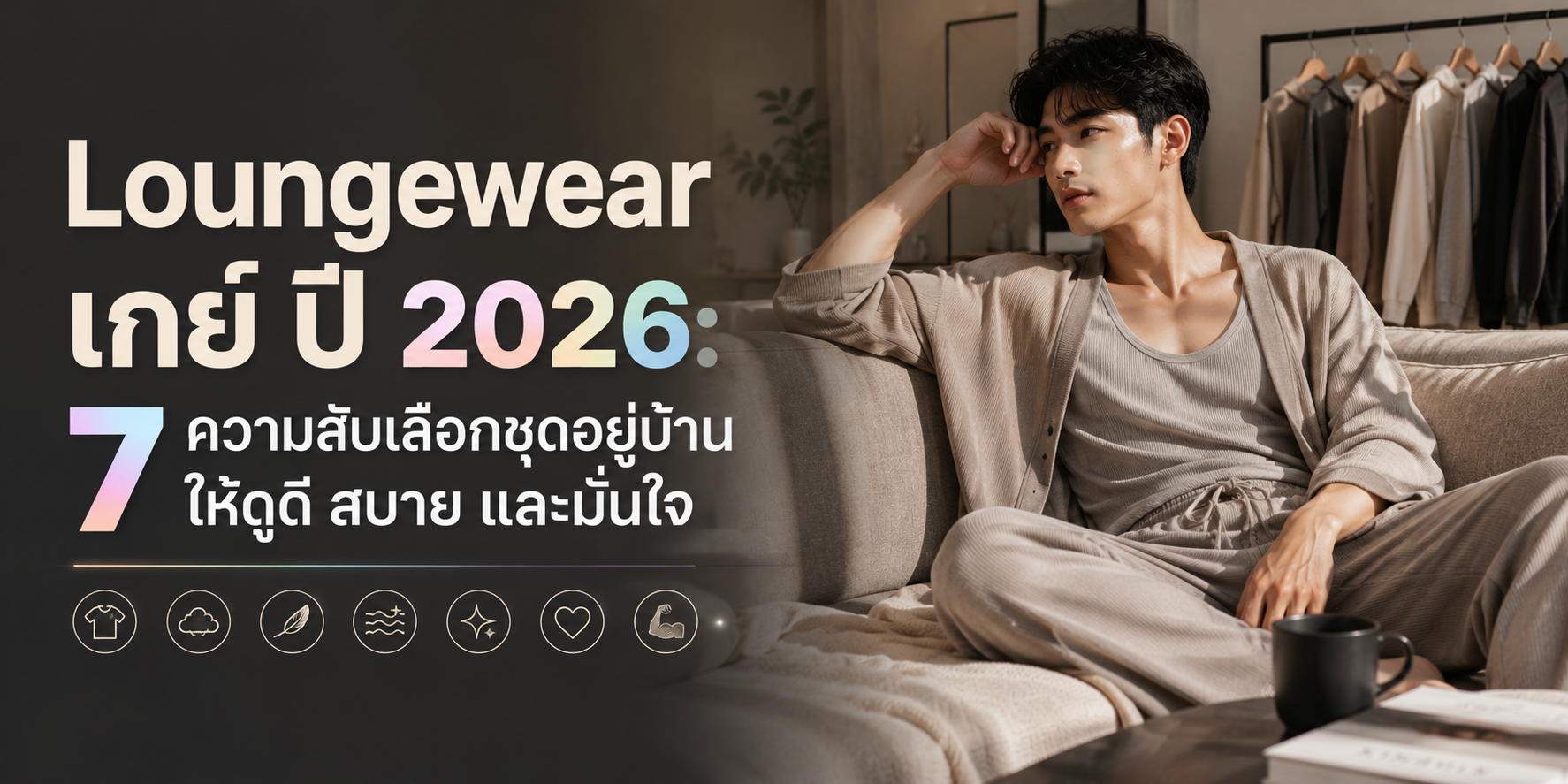 Loungewear เกย์ ปี 2026- 7 ความลับเลือกชุดอยู่บ้านให้ดูดี สบาย
