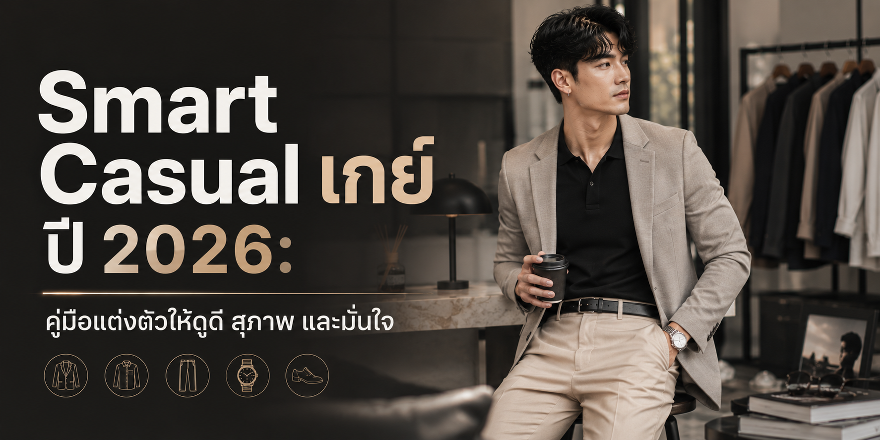 Smart Casual เกย์ ปี 2026- คู่มือแต่งตัวให้ดูดี สุภาพ และมั่นใจ