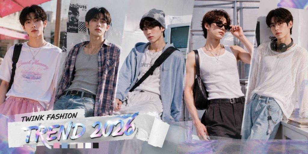 เทรนด์แฟชั่นเกย์ Twink ปี 2026 ที่น่าจับตา