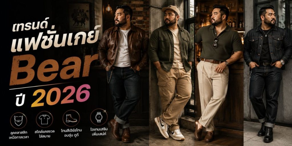 เทรนด์แฟชั่นเกย์ Bear ปี 2026