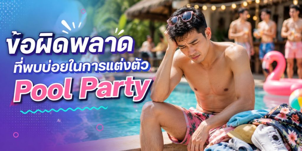 ข้อผิดพลาดที่พบบ่อยในการแต่งตัว Pool Party
