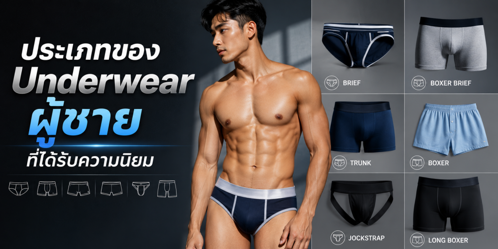 ประเภทของ Underwear ผู้ชายที่ได้รับความนิยม