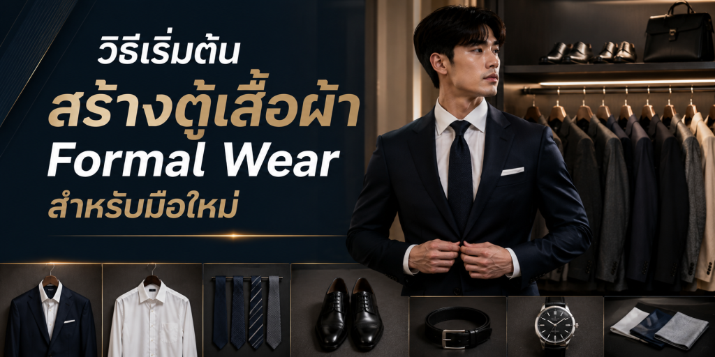 วิธีเริ่มต้นสร้างตู้เสื้อผ้า Formal Wear สำหรับมือใหม่