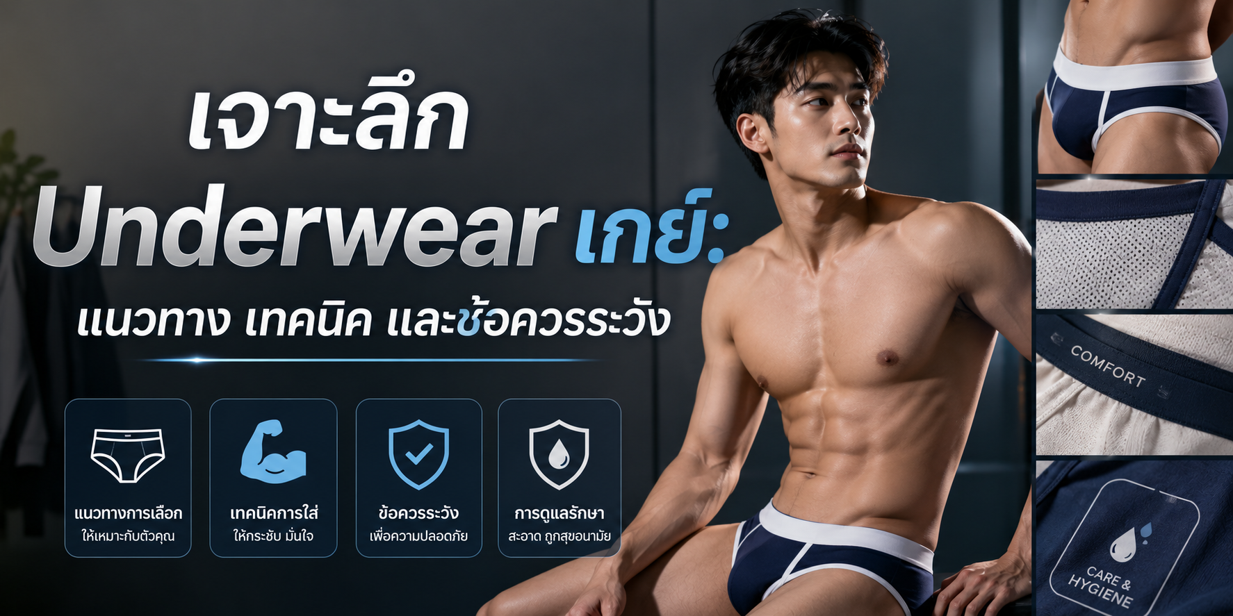 เจาะลึก Underwear เกย์- แนวทาง เทคนิค และข้อควรระวัง