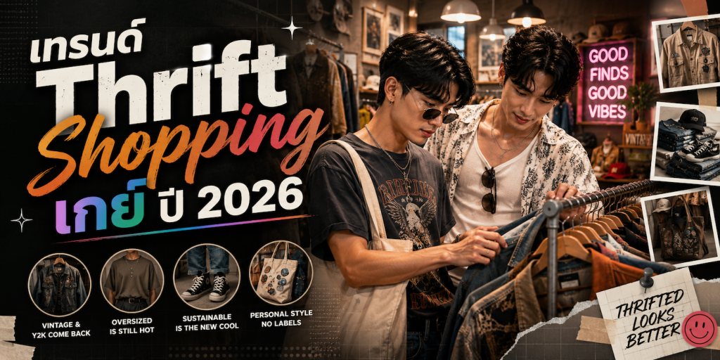 เทรนด์ Thrift Shopping เกย์ ปี 2026