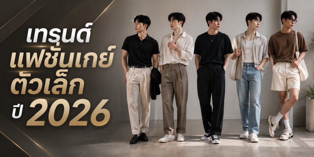 เทรนด์แฟชั่นเกย์ตัวเล็ก ปี 2026