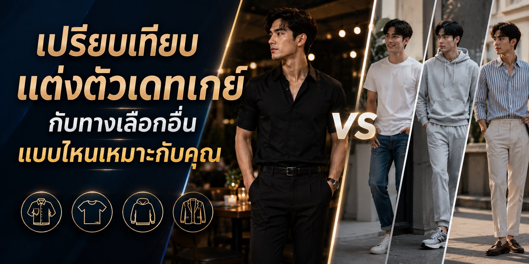 เปรียบเทียบ แต่งตัวเดทเกย์ กับทางเลือกอื่น แบบไหนเหมาะกับคุณ